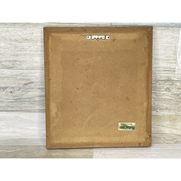 Needle Punch Embroidery Bull Finch on Tree Branch Framed 8"X10" - Picture 3 of 3